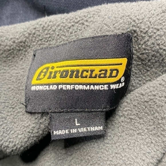Ironclad Black Fleece Lined Work Jacket Size Large - Picture 3 of 7
